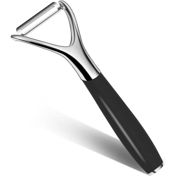 LIIGEMI Stainless Steel Y Peeler with Sharp Blade, Non-slip Plastic Handle for Comfortable Peeling of Potatoes, Apples, Cucumbers, and More - Dishwasher Safe Vegetable Peeler