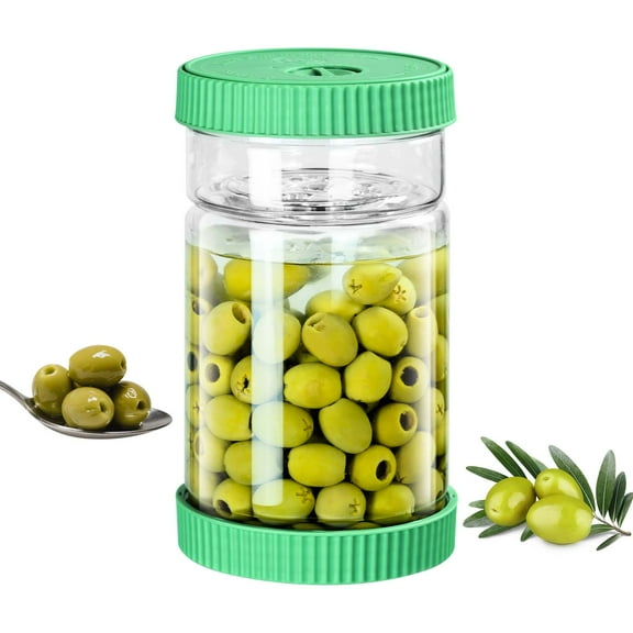 LIIGEMI Upgraded 40oz Glass Pickle Jar with Time Tracker–Pickle Container with Strainer Flip Leak-Proof,Auto Venting,Easy Clean Design Hourglass Pickle Juice Separator–Safer for Fermenting Food