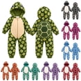 thumbnail image 1 of LIIPEE Baby Casual Cartoon Animal Zip Up Jumpsuit Boys Girls Fall Winter Cozy Cute Long Sleeve Hooded Romper, 1 of 6
