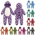 thumbnail image 1 of LIIPEE Baby Casual Cartoon Animal Zip Up Jumpsuit Boys Girls Fall Winter Cozy Cute Long Sleeve Hooded Romper, 1 of 6
