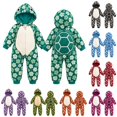 thumbnail image 1 of LIIPEE Baby Casual Cartoon Animal Zip Up Jumpsuit Boys Girls Fall Winter Cozy Cute Long Sleeve Hooded Romper, 1 of 6