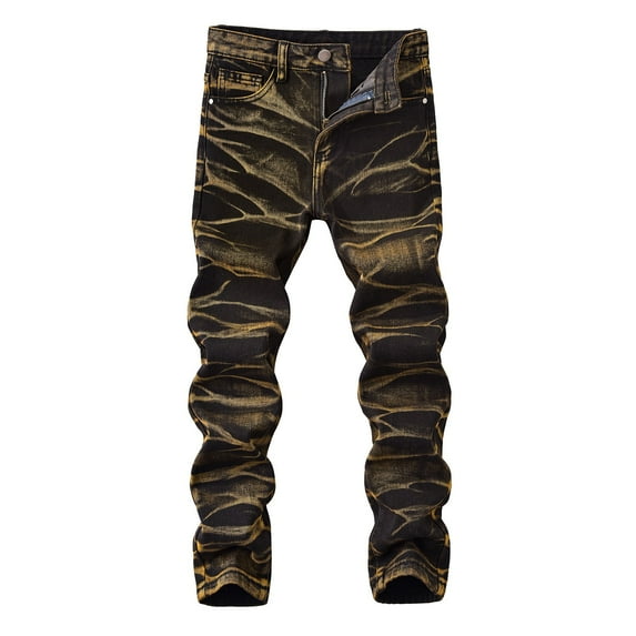 LIIPEE Boy Child Ripped Jeans Pants Summer Fall Slim Fit Stretch Button Distressed Denim Trousers Streetpants With Pockets Youth Stylish Weekend Pants,Blue,13-14 Years