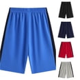 thumbnail image 1 of LIIPEE Boys Athletic Shorts Elastic Waist Training Basketball Shorts Kids Comfortable Breathable Fashion Summer Bottoms,4-5 Years, 1 of 4
