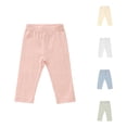 thumbnail image 1 of LIIPEE Boys Casual Pants Kids Comfortable Elastic Waist Solid Color Ribbed Loose Fit Trousers Outdoor Breathable Versatile Fashion Daily Pants,6-12 Months, 1 of 5