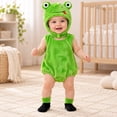 thumbnail image 1 of LIIPEE Boys Girls Cute Frog Costume Baby Halloween Party Dress Up Clothes 3 Piece Set 0-12 Months, 1 of 9