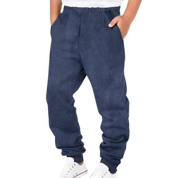 LIIPEE Boys Girls Pants Solid Color Stretch Elastic Waist Wide Leg Jogger Trousers With Pockets Child Classic Climbing Hiking Camping Cycling Pants,Gy1,13-14 Years