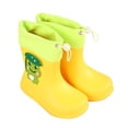 thumbnail image 1 of LIIPEE Boys Girls Rain Boots Cartoon Animal Lightweight Closed Toe Non- Waterproof Rain Shoes Kids Breathable Holiday School Party Boot,Yellow,8-10 Years, 1 of 3