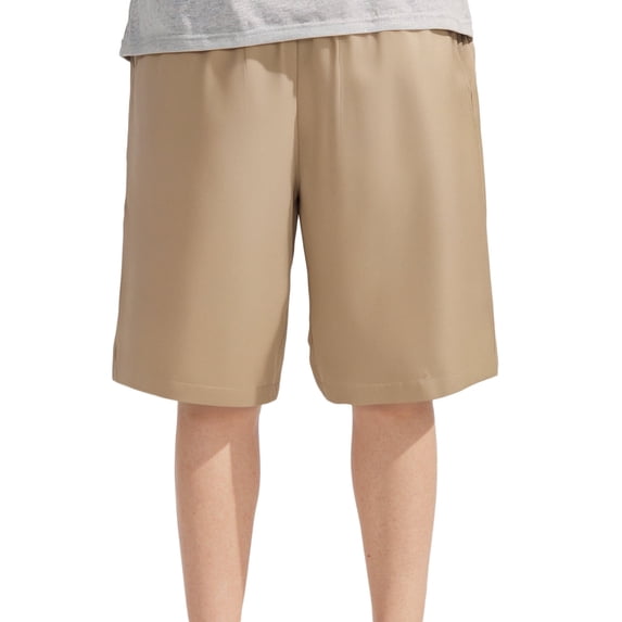 LIIPEE Boys Girls Shorts Summer Fashion Solid Color Elastic Waist School Uniform Shorts With Pockets Child Sweet Vacation Sports Shorts,Khaki,3-4 Years