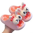 thumbnail image 1 of LIIPEE Boys Girls Slippers Summer Fashion Cute Cartoon Open Toe Non- Soft Sole Shoes Baby Leisure Daily Slipper,Light Pink,7.5-8 Years, 1 of 3