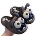 thumbnail image 1 of LIIPEE Boys Girls Slippers Summer Fashion Cute Cartoon Open Toe Non- Soft Sole Shoes Child Comfort Party Slipper,Brown,2.5-3 Years, 1 of 3