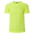 thumbnail image 1 of LIIPEE Boys Girls T-Shirt Solid Color Short Sleeve Round Neck Tshirt Tops Girl Comfort Indoor Outdoor Wear Tee,Light Green,3-4 Years, 1 of 4