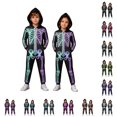 thumbnail image 1 of LIIPEE Boys Girls Zip Up Romper Halloween Skeleton Print Long Sleeve Onesies Fall Clothes 1-12 Years, 1 of 6