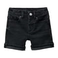 thumbnail image 1 of LIIPEE Boys Jean Shorts Solid Color Stretch Button Down Denim Shorts With Pockets Baby Versatile Casual Daily Wear Shorts,Black,9-12 Months, 1 of 9