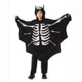 thumbnail image 1 of LIIPEE Boys Onesie Halloween Luminous Bat Printed Long Sleeve Hooded Bodysuit Kids Cute Weekend One-Pieces,Black,7-8 Years, 1 of 9