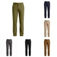 thumbnail image 1 of LIIPEE Boys Pants Back To School Rigid Waist Loose Fit Straight Leg Solid Color Casual Trousers With Pockets Kids Outdoor Comfortable Breathable Daily Bottoms,11-12 Years, 1 of 4