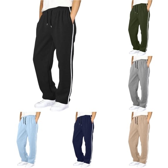 LIIPEE Boys Pants Casual Solid Color Drawstring Waist Loose Fit Straight Leg Trousers With Pockets Kids Outdoor Comfortable Breathable Daily Bottoms,7-8 Years