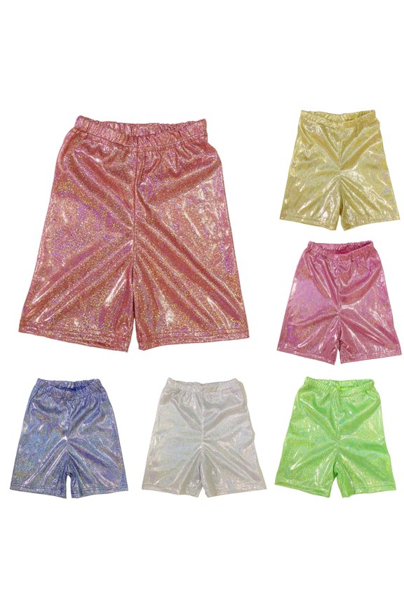 Boys Shorts Back To School Summer Elastic Waist Bright Sequins Loose Fit Knee Length Casual Shorts Kids Comfortable Breathable Fashion Bottoms,11-13 Years