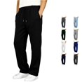 thumbnail image 1 of LIIPEE Boys Solid Color Sweatpants Straight Leg Drawstring Waist Casual Pants Kids Comfortable Joggers Trousers With Pockets,15-16 Years, 1 of 8