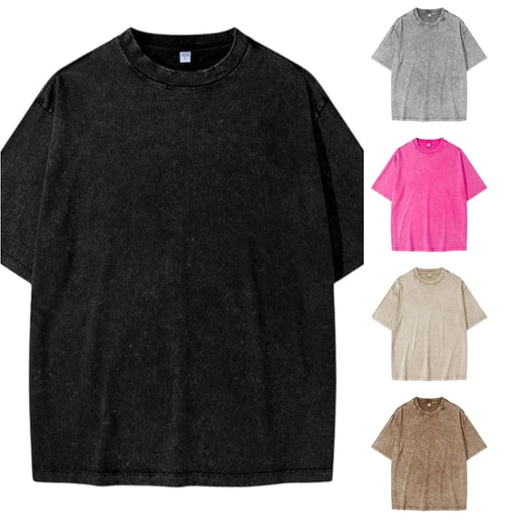 LIIPEE Boys T Shirts Casual Summer Cute Solid Color Crew Neck Short Sleeve Baggy Basic Tshirt Kids Comfortable Daily Tee Tops Fashion Breathable T-Shirts,4-6 Years