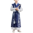 thumbnail image 1 of LIIPEE Boys Traditional Chinese Costume Kids Fashion Graphic Hanfu Dress Performance Dress Up Clothes,9-10 Years, 1 of 4