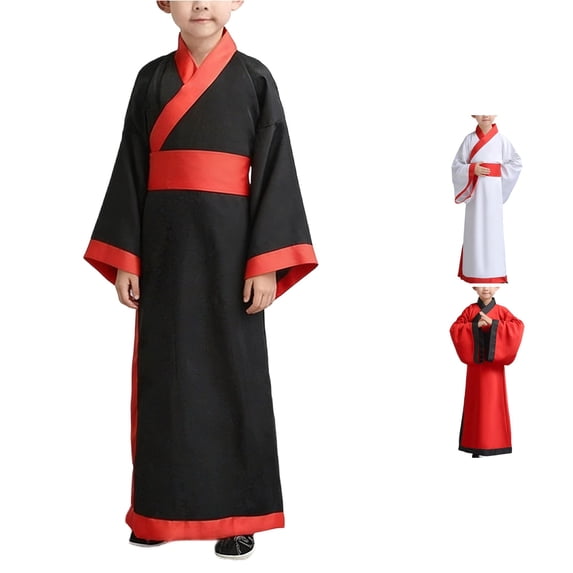 LIIPEE Boys Traditional Chinese Costume Kids Fashion Hanfu Dress Performance Dress Up Clothes,17-18 Years