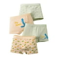 thumbnail image 1 of LIIPEE Boys Underpants Breathable Comfortable Cartoon Animal Printed Boxer Briefs 4 Pack Infant Soft Panties,Orange,8-9 Years, 1 of 3