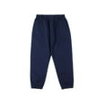 thumbnail image 1 of LIIPEE Boys Uniform Pants Solid Color Plus Size Elastic Waist Wide Leg Trousers With Pockets Boy Comfortable Climbing Hiking Camping Cycling Pants,Dark Blue,12-14 Years, 1 of 3