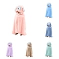 thumbnail image 1 of LIIPEE Cartoon Hooded Bathrobes For Boys Warm Comfortable Cover Up Robes Kids Cute Loose Breathable Bath Towel Robe,1-5 Years, 1 of 9