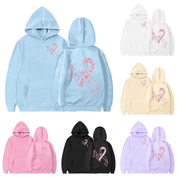 LIIPEE Fashion Butterfly Graphic Hoodie For Girls Long Sleeve Hooded Sweatshirt With Pockets Kids Cute Casual Pullover,9-10 Years