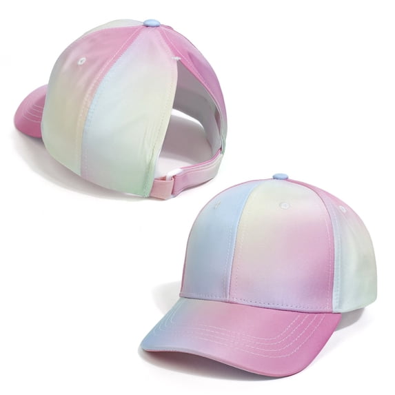 LIIPEE Girls Boys Baseball Cap Spring Summer Adjustable High Ponytail Hat Sunscreen Sunshade Hat Tennis Protection Caps Baby Breathable Outdoor Hats,Multicolour,M