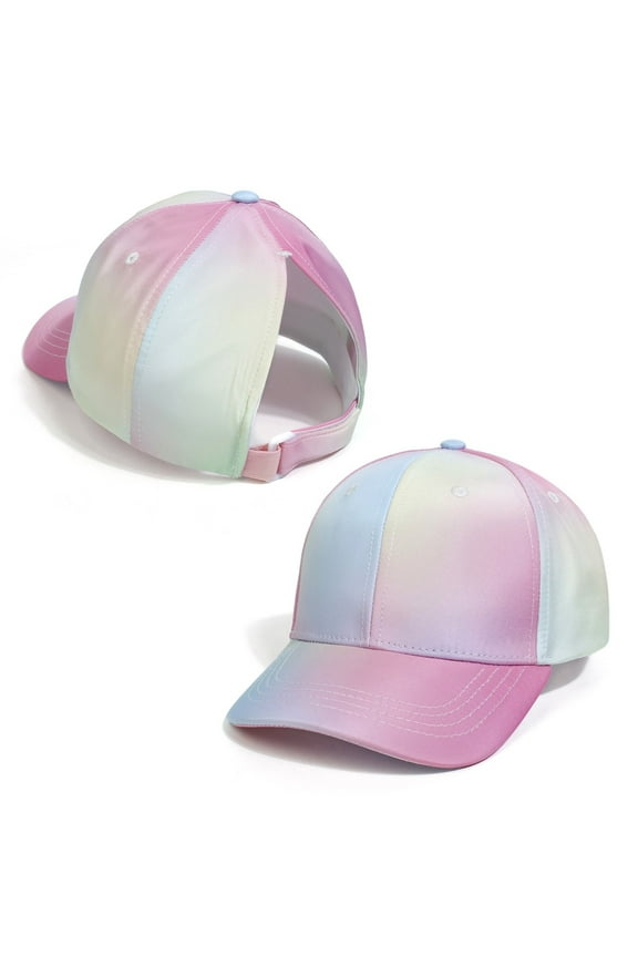 Girls Boys Baseball Cap Spring Summer Adjustable High Ponytail Hat Sunscreen Sunshade Hat Tennis Protection Caps Baby Breathable Outdoor Hats,Multicolour,M