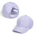 thumbnail image 1 of LIIPEE Girls Boys Baseball Cap Spring Summer Adjustable High Ponytail Hat Sunscreen Sunshade Hat Tennis Protection Caps Baby Leisure Outings Hats,Purple,M, 1 of 7