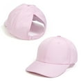 thumbnail image 1 of LIIPEE Girls Boys Baseball Cap Spring Summer Adjustable High Ponytail Hat Sunscreen Sunshade Hat Tennis Protection Caps Girls Casual Picnics Hats,Pink,M, 1 of 9