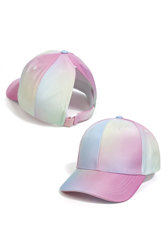 Girls Boys Baseball Cap Spring Summer Adjustable High Ponytail Hat Sunscreen Sunshade Hat Tennis Protection Caps Toddler Fashion Beach Hats,Multicolour,S