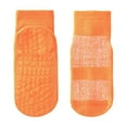 thumbnail image 1 of LIIPEE Girls Boys Floor Socks Solid Color Non Slip Ankle Socks With Grips First Walking Socks Big Girls Leisure Weekend Socks,Orange,5-8 Years, 1 of 6