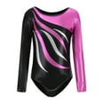 thumbnail image 1 of LIIPEE Girls Boys Gymnastics Leotards Spring Summer Long Sleeve Dance Sparkling Rhinestone Ballet Latin Leotard Bodysuit Kids Soft Practice One-Pieces ,Hot Pink,11-12 Years, 1 of 3