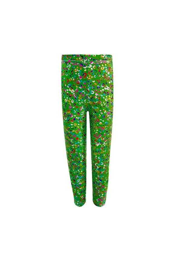 Girls Boys Leggings Cartoon Leopard Printed Elastic High Waist Thigh Trousers Girls Elegant Indoor Outdoor Wear Pants,180,15-16 Years