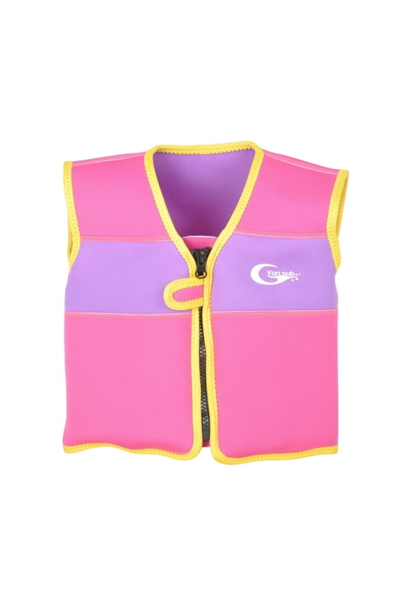 Girls Boys Life Vest Summer Showy Coast Guard Approved Life Vest For Pool Beach Waters Ports Infant Classic Kayak Life Vest,Hot Pink,3-5 Years