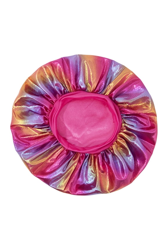 Girls Boys Night Cap Cartoon Printed Stretch Bowknot Sleep Cap Protection Caps Child Casual Bedtime Hats,Rd2,One Size