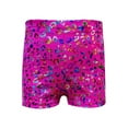 thumbnail image 1 of LIIPEE Girls Boys Performance Shorts Summer Fashion Sequin Leopard Printed Stretch Elastic Waist Shorts Girl Classic Daily Shorts,Hot Pink,14-16 Years, 1 of 3
