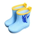 thumbnail image 1 of LIIPEE Girls Boys Rain Boots Cartoon Animal Lightweight Closed Toe Non- Waterproof Rain Shoes Girls Stylish Holiday School Party Boot,Blue,2-3 Years, 1 of 2