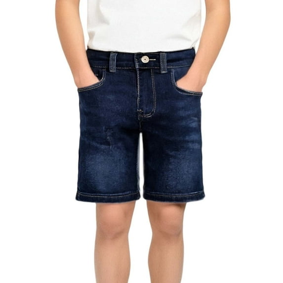 LIIPEE Girls Boys Ripped Jeans Shorts Summer Comfort High Waist Streetwear Denim Shorts With Pockets Baby Boys Trendy Party Shorts,Bu2,2-3 Years
