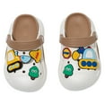 thumbnail image 1 of LIIPEE Girls Boys Sandals Summer Cute Cartoon Closed Toe Non- Soft Sole On Water Shoes Child Casual Playground Sandal,Khaki,1-3 Years, 1 of 3