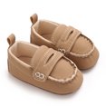 thumbnail image 1 of LIIPEE Girls Boys Sneakers Spring Summer Casual Closed Toe Non- Crib First Walking Flat Shoes On Shoe Child Versatile Outdoor Sneaker,Khaki,0-3 Months, 1 of 9