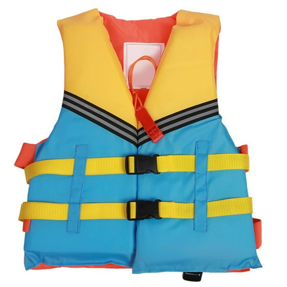 LIIPEE Girls Boys Swimwear Sleeveless Coast Guard Approved Life Vest Swimsuit Kids Casual Beach Pool Party Buoyancy Life Vest,Blue,One Size