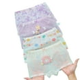 thumbnail image 1 of LIIPEE Girls Boys Underwear 4 Pack Cartoon Butterfly Animal Flower Printed Boxer Briefs Trunks Kids Lovely Party Panties,Green,8-9 Years, 1 of 3