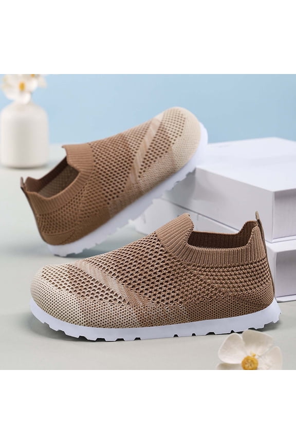 Girls Casual Shoes Fashion Color Block Versatile Lightweight Flat Bottom Mesh Shoes Kids Comfortable Breathable Soft Cute Daily Footwear,4.5-5 Years