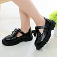 thumbnail image 1 of LIIPEE Girls Casual Shoes Solid Color Bowknot Decoration Flat Bottom Soft Sole Fashion Shoes Children Hook And Loop Cute Comfortable Breathable Footwear,8-9 Years, 1 of 8