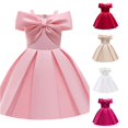 thumbnail image 1 of LIIPEE Girls Elegant Gown Dress Kids Sleeveless Spaghetti Strap Solid Color Ruched A Line Party Princess Dresses,2-3 Years, 1 of 9