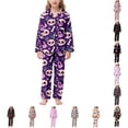 thumbnail image 1 of LIIPEE Girls Halloween Graphic Pajamas Long Sleeve Shirts And Pants Pajama Sets Kids Fall Sleepwear 4-14 Years, 1 of 7